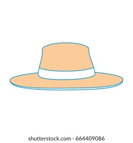isolated beach hat