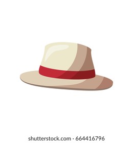 isolated beach hat