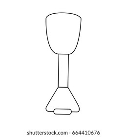 isolated beach shovel