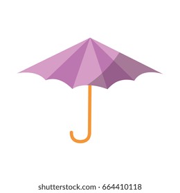 isolated beach umbrella