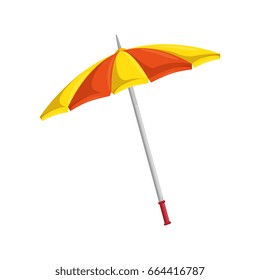 isolated beach umbrella