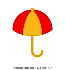 Isolated beach umbrella icon