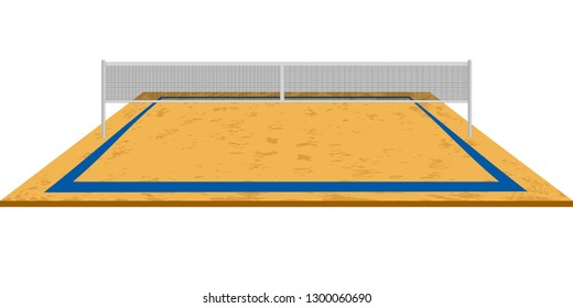 Isolated beach volleyball field. Vector illustration design