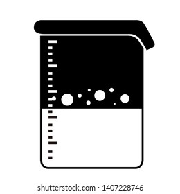 Isolated beaker icon on a white background - Vector