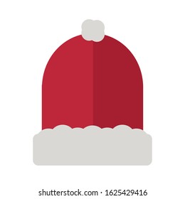 Isolated beanie image. Winter clothes icon - Vector