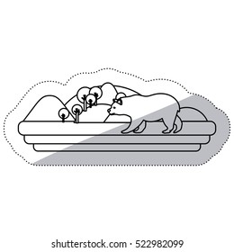 Isolated bear animal design