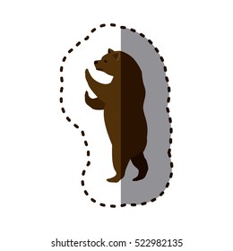 Isolated bear animal design