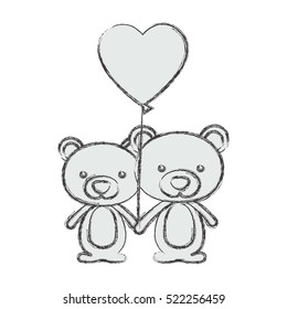 Isolated bear cartoon design