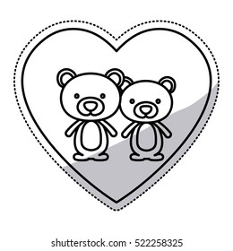 Isolated bear cartoon design