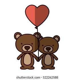 Isolated bear cartoon design