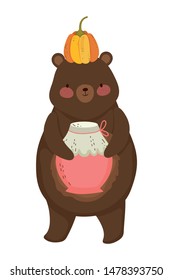 Isolated bear cartoon vector design