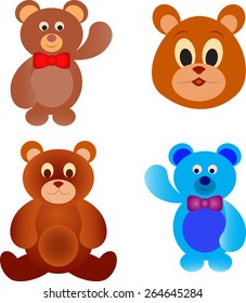 Isolated Bear Vectors, Animal Vectors
