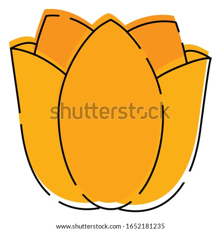 Isolated beatiful flower icon. Spring season - Vector
