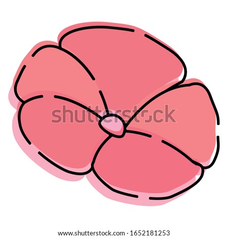 Isolated beatiful flower icon. Spring season - Vector