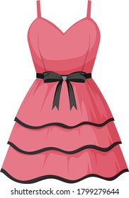 Isolated beautiful female outfit illustration