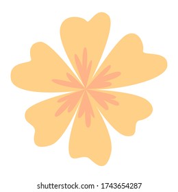 Isolated beautiful flower, Spring time - Vector illustration