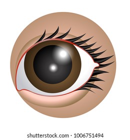 Isolated beauty eye image vector illustration design