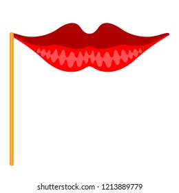 Isolated beauty lips mask. Vector illustration design