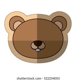 Isolated beaver cartoon design