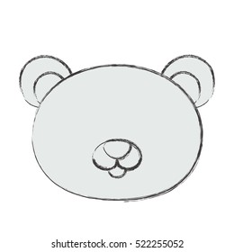 Isolated beaver cartoon design
