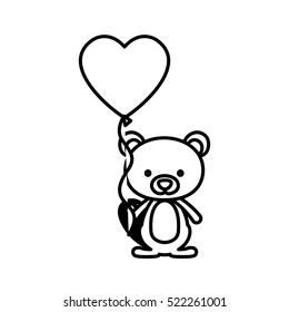 Isolated beaver cartoon design
