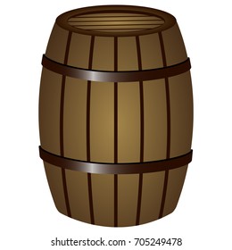 Isolated beer barrel icon on a white background, vector illustration