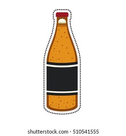 Isolated beer bottle design