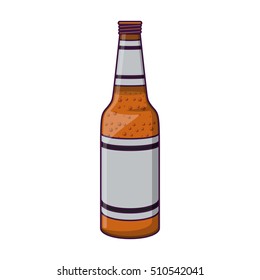 Isolated beer bottle design
