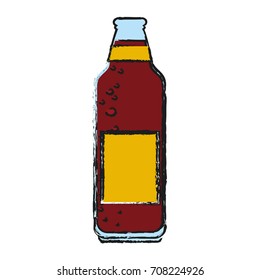 Isolated beer bottle design