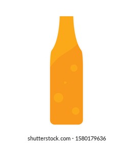 Isolated beer bottle on a white background - Vector illustration design