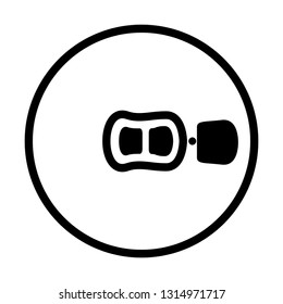 Isolated beer glass can. Vector illustration design