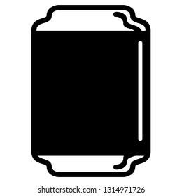Isolated beer glass can. Vector illustration design