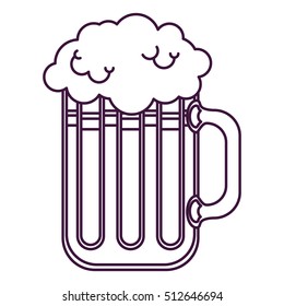 Isolated beer glass design