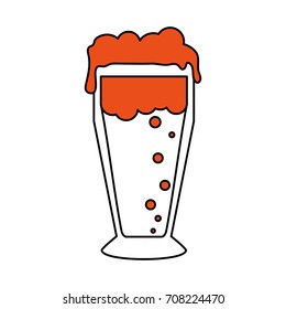 Isolated beer glass design
