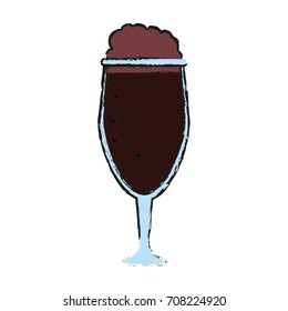 Isolated beer glass design