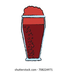 Isolated beer glass design