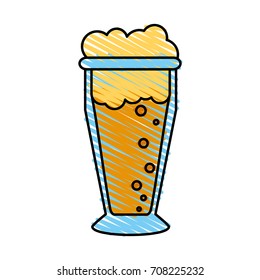 Isolated beer glass design