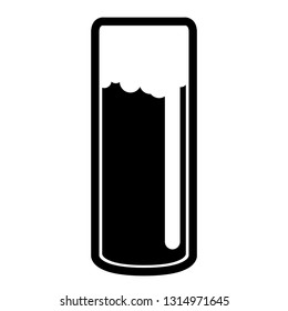 Isolated beer glass icon. Vector illustration design