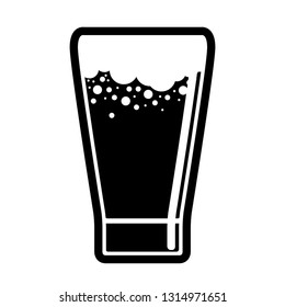 Isolated beer glass icon. Vector illustration design