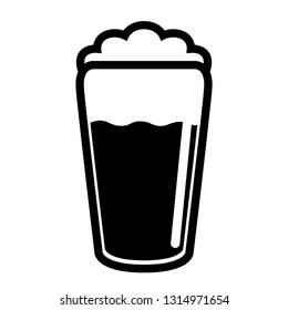 Isolated beer glass icon. Vector illustration design