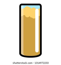 Isolated beer glass icon. Vector illustration design