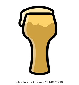Isolated beer glass icon. Vector illustration design