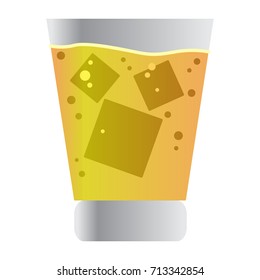 Isolated beer glass on a white background, Vector illustration
