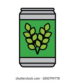 Isolated beer green october fest germany icon- Vector