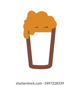 Isolated beer icon Alcoholic beverage Vector illustration
