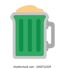 Isolated beer icon. Patrick day