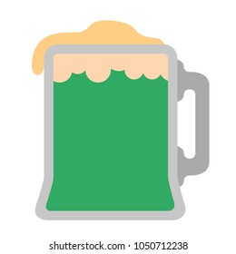 Isolated beer icon. Patrick day