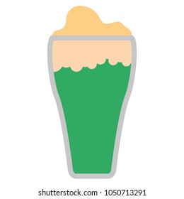 Isolated beer icon. Patrick day