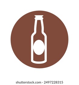 Isolated beer icon sticker Vector illustration