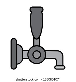 Isolated beer machine october fest germany icon- Vector